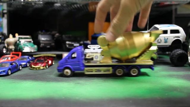 ГАЗель бетономешалка.Тюнинг модельки.Масштаб примерно 1:52-60 смотреть онлайн