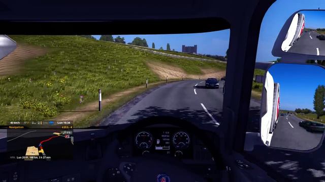 Euro Truck Simulator 2 / Patch 1.9 / Sound V8 смотреть онлайн