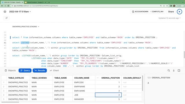 Snowflake Dynamic Stored Procedure in Data Migration ELT Process смотреть онлайн