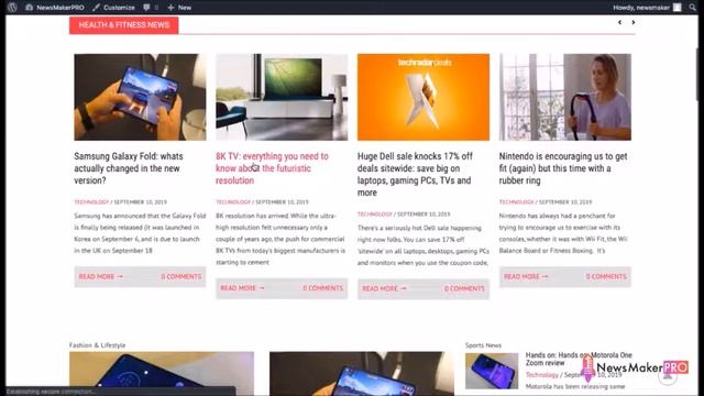 NewsMaker Pro Demo - How To Make A News Website With WordPress смотреть онлайн