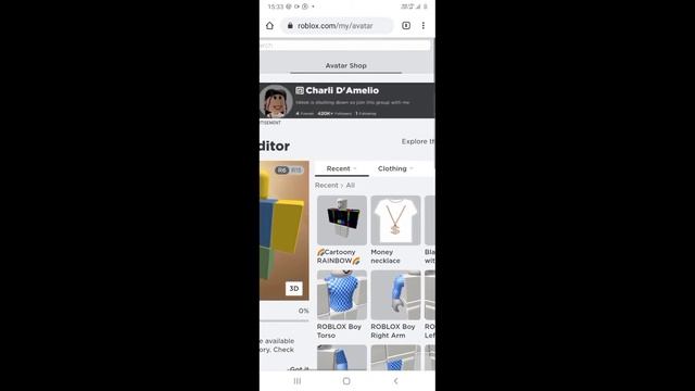 How to wear noob skin from phone [ROBLOX] [AVATAR] смотреть онлайн