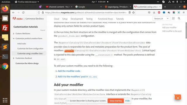 How to create a custom product tab in admin panel Magento 2 | Customize using a modifier class смотреть онлайн