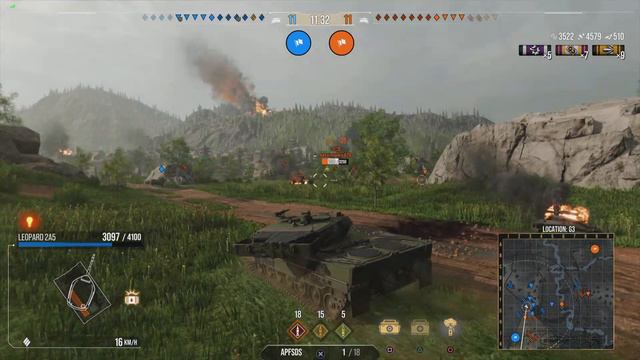 World of Tanks Modern Armor: Leopard 2A5 first ever gameplay смотреть онлайн