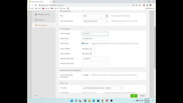 How To Change Tenda Router IP Address || LAN IP Address