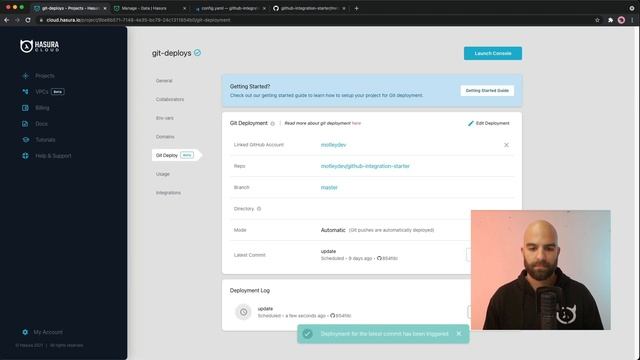 Automated Git Deploys with GitHub Integration in Hasura смотреть онлайн