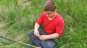 Как сделать самодельную удочку плюс рыбалка