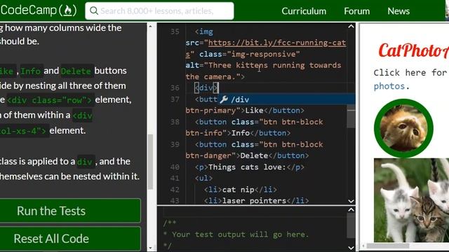 FCC - Use The Bootstrap Grid To Put Elements Side By Side - SOLUTION !!! смотреть онлайн