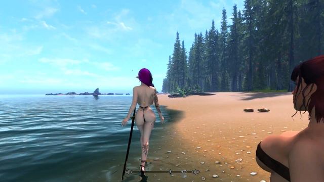 Skyrim SE on the Beach of Midwood Isle смотреть онлайн