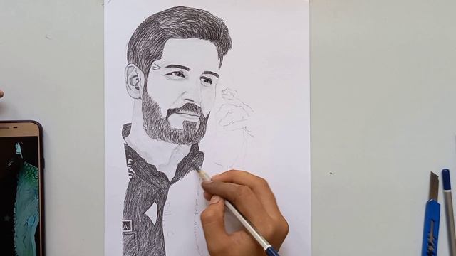 Sidharth Malhotra As In Vikram Batra Drawing || REEL SHERSHAH DRAWING || Portrait Drawing