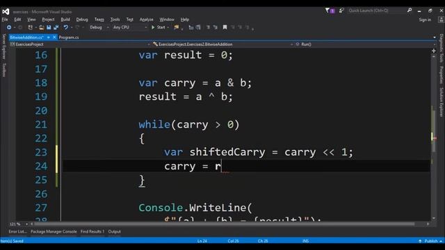 bitwise addition in c# смотреть онлайн
