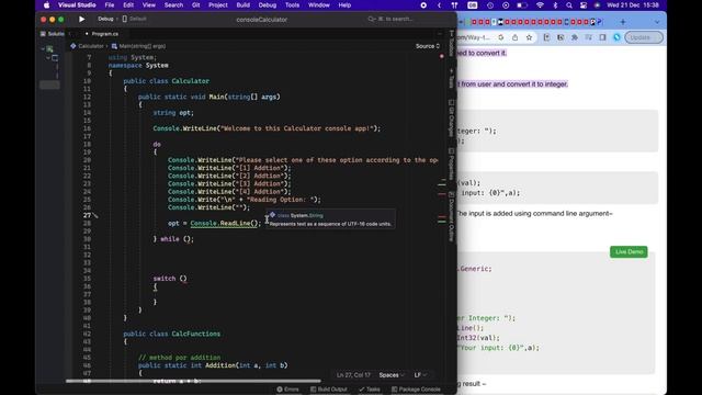 C# OOP Simple Calculator смотреть онлайн