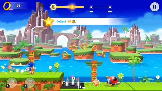 Sonic Runners Adventure Green Hill Level 1 Gameplay Walkthrough - Android/iOS смотреть онлайн