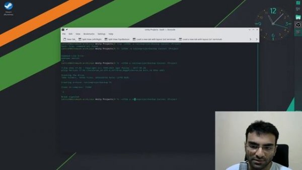 Arch Linux Manjaro KDE 7zip Compression Multi Volume Tutorial