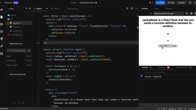 Quickly Learn How to use useCallback in React смотреть онлайн