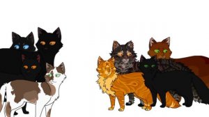 Коты Воители в двух словах//👥Отверженные + затмение в двух словах🌑//