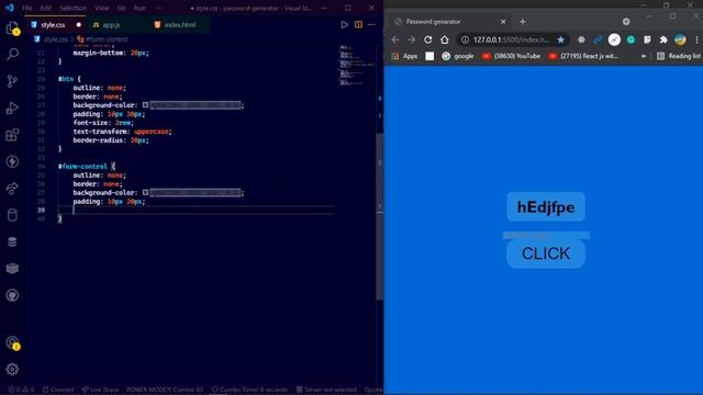 random password generator in html, css and js смотреть онлайн