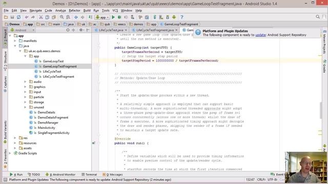 Android Game Development - Week 4 – The Game Loop – Demo смотреть онлайн