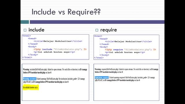Materi 4 : #7. Modularitas - Require, Include_Once & Require_Once смотреть онлайн