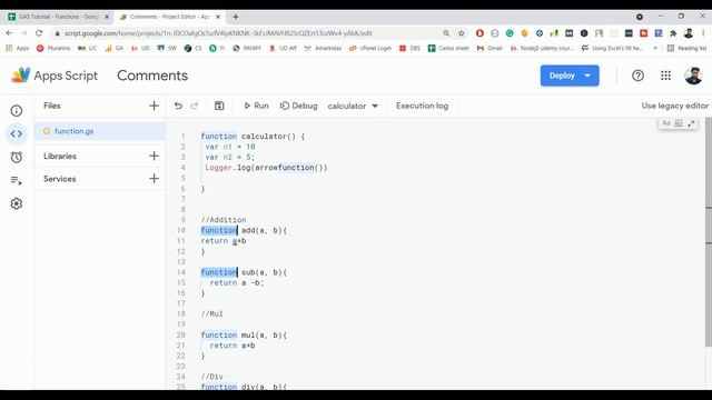 Arrow Function or ES6 Function In Google Apps Script смотреть онлайн