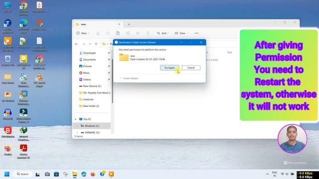 How To Fix You Need Permission To Perform This Action | Destination Folder Access Denied on Windows смотреть онлайн
