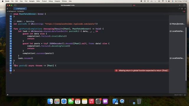 Completion Handlers vs async/await | #Swift Programming Tutorial смотреть онлайн