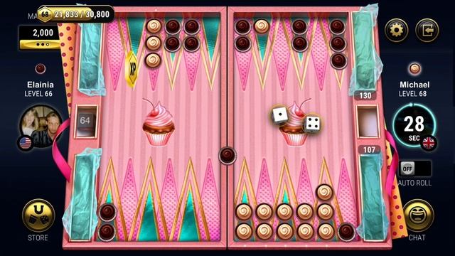 Backgammon Live - Candy House (Variant Board) смотреть онлайн