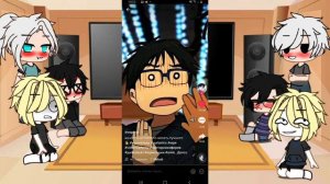 реакция Юри на льду на тт//gacha clud// 🍵🍩