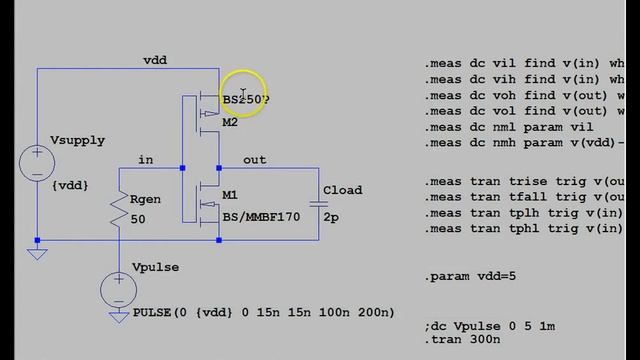 LTspice - use MOSFET subcircuit models смотреть онлайн