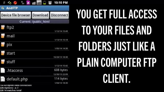 FTP CLIENT for android смотреть онлайн