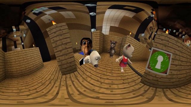 SURVIVAL GIANT CRAFTING TABLE HOUSE WITH ALL NEXTBOTS in Minecraft 360°! смотреть онлайн