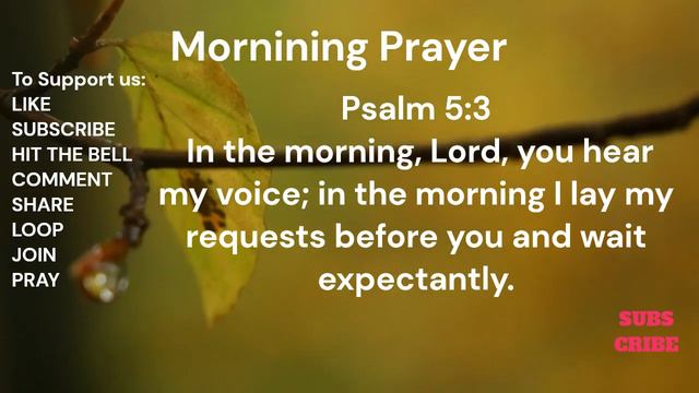 "Awaken Your Soul: The Power of Morning Prayer with Psalm 5:3" смотреть онлайн