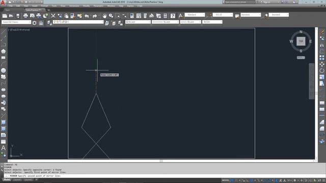 AutoCAD Tutorial Lesson 1-6 Extra 7 (Complete Beginners Course) смотреть онлайн