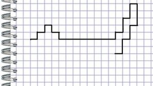 Кот. Графический диктант по клеточкам.