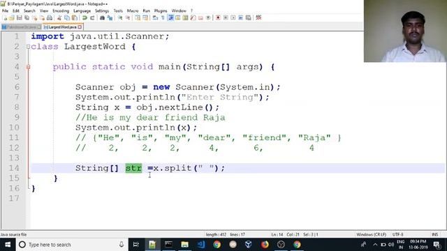?Find Largest word in a String ☕Java Interview Programs ?? Campus Interview Programs ??? Java Job смотреть онлайн