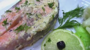 Нежнейшая РЫБА В СЛИВОЧНО-ЧЕСНОЧНОМ СОУСЕ! Запекаем в ДУХОВКЕ! Лосось Семга или Форель под Соусом!