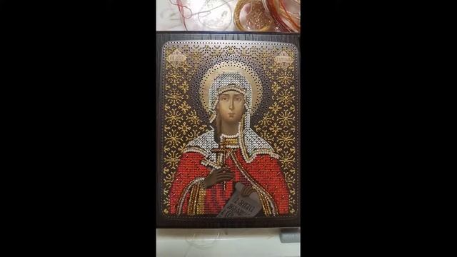 Первая вышивка иконы Св. Татиана, бисер и мулине, в подарок!♥️?? смотреть онлайн