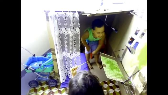 Влог. Строим домик из картона смотреть онлайн