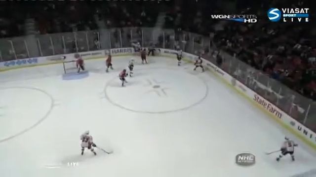 Anton Babchuk scores vs Blackhawks for Flames (5 dec 2010) смотреть онлайн