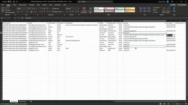 HIVE User Management with Excel and Active Directory Sync смотреть онлайн