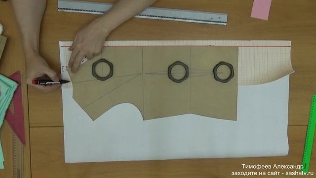 ЦЕЛЬНОКРОЕНЫЙ ПОДБОРТ + ВОРОТНИК НА ОСНОВЕ БАЗОВЫХ ВЫКРОЕК|урок шитья|Тимофеев Александр смотреть онлайн