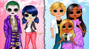 Маринетт Леди Баг, Эдриан, Харли Квинн и Джокер, Изабела Становятся родителями ❤ Бумажные Куклы