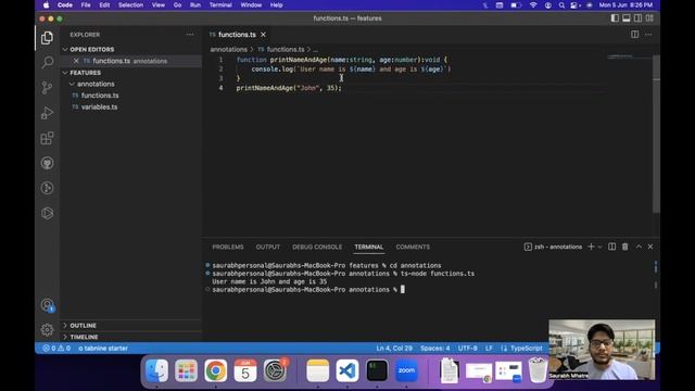 Harnessing Type Annotations for Functions in TypeScript смотреть онлайн