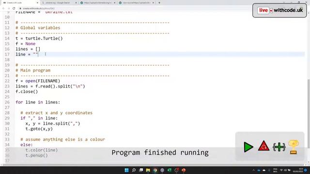 Python Basics: Live.withcode.uk Season 2 Episode 19: Reading from a text file смотреть онлайн