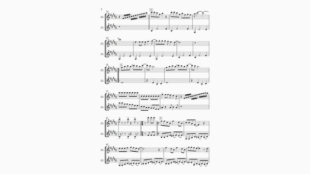 Nekobasu (Catbus) - for 2 Bb clarinets - Full Score смотреть онлайн