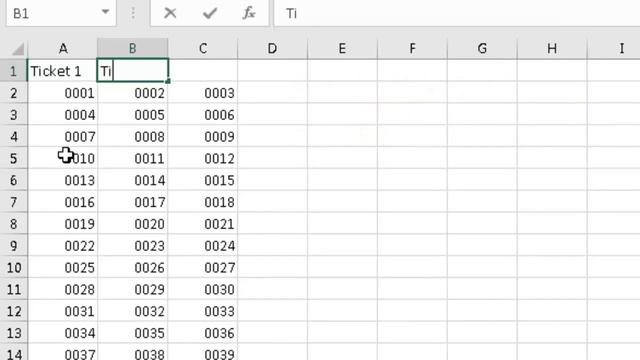 Raffle Tickets Sequential Numbering in MS Word смотреть онлайн