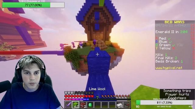We Win Minecraft 3 Player Bedwars For The First Time смотреть онлайн