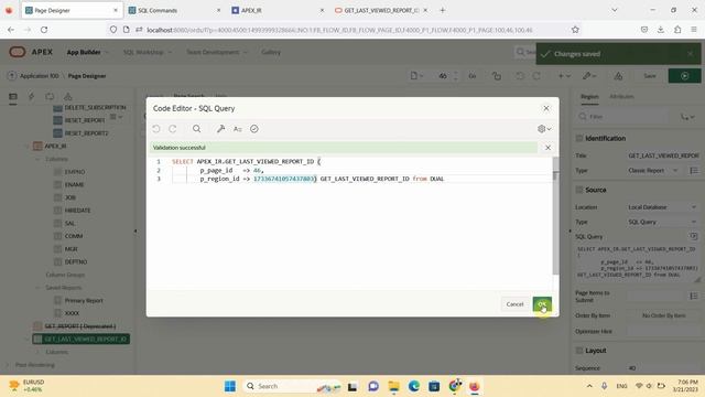Oracle APEX API (APEX_IR ) : GET_LAST_VIEWED_REPORT_ID Function смотреть онлайн