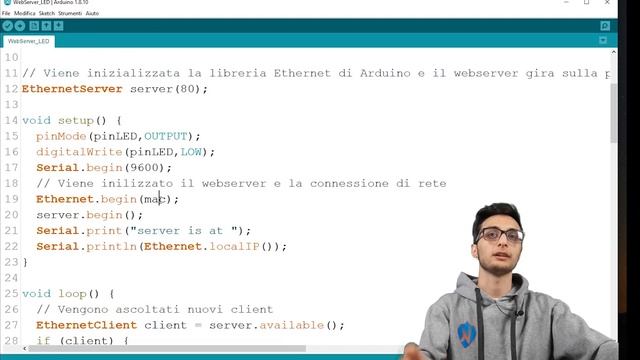 ARDUINO ETHERNET SHIELD Con Un WEB SERVER TUTORIAL ITA
