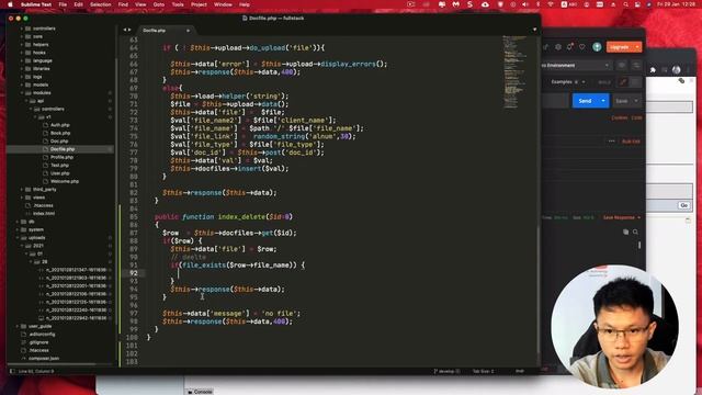 07 - php remove file with rest API - fullstack Codeigniter смотреть онлайн