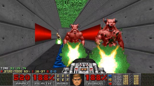 DOOM II - Death in Excess - MAP 05 (Technopark Madness) - UV-Max in 1:02:24 смотреть онлайн